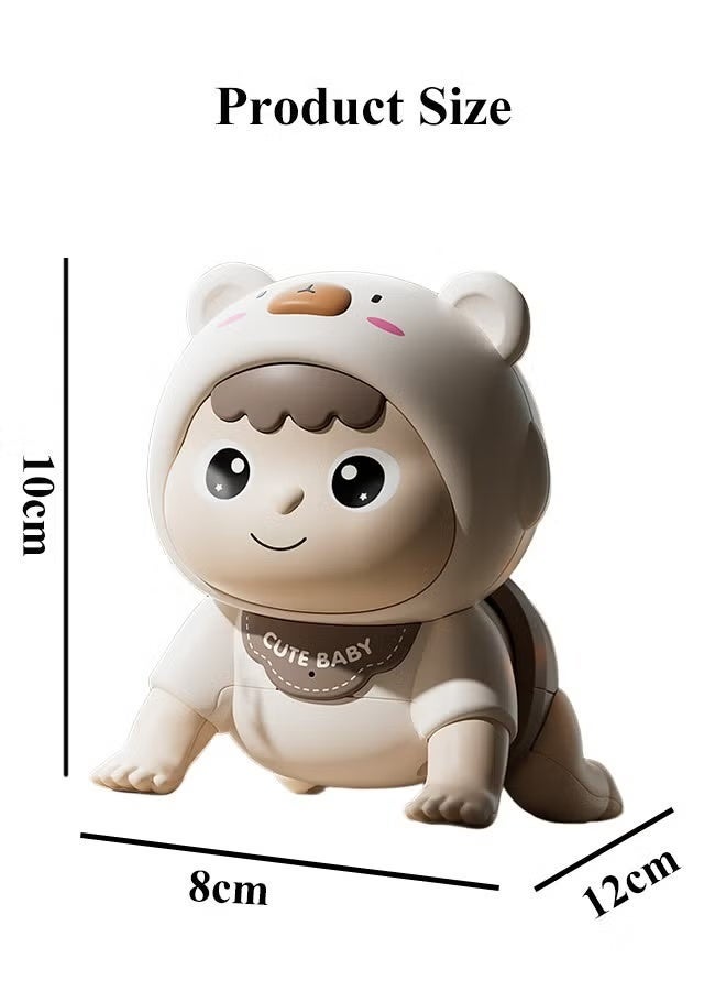 Vividorad Crawling Baby Toys Music Infant Toys Early Learning  Educational Light Up Music Toy for Head-up Exercises Electric Crawling Baby Toys Infant Tummy Time Toys Interactive Baby Crawling Toy Fun Crawling Doll for Infant Toddler Boys Girls - Image 2